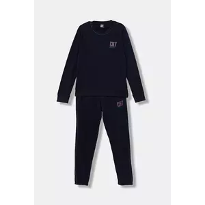 CR7 Cristiano Ronaldo pijamale de bumbac pentru copii 2-pack culoarea bleumarin, uni, 8770 imagine