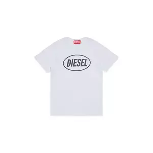 Diesel tricou de bumbac pentru copii TUNDRA T-SHIRT culoarea alb, cu imprimeu, J02464 imagine