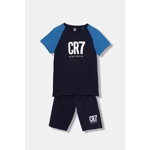 CR7 Cristiano Ronaldo pijamale de bumbac pentru copii 2-pack culoarea bleumarin, cu imprimeu, 8770 imagine
