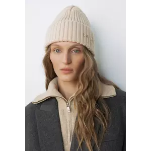 Ruslan Baginskiy căciulă de lână culoarea bej, BN036-MW-FL-CD24 imagine