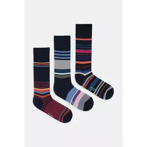 Paul Smith șosete 3-pack culoarea bleumarin, M1A-SOCK-T3STRP imagine