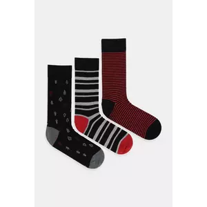 Pepe Jeans șosete 3-pack culoarea roșu, PMU30072 imagine