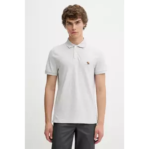 Abercrombie & Fitch tricou polo culoarea gri, uni, KI124-5379-110 imagine