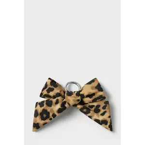 WOUF breloc Feline Bow culoarea bej imagine