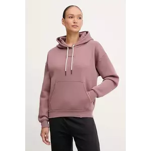 Under Armour bluză Project Rock culoarea maro, cu glugă, cu imprimeu, 6005087 imagine