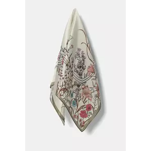 Answear.LAB esarfa de matase culoarea bej, modelator imagine