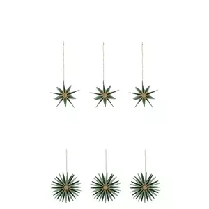 House Doctor pandantiv decorativ HDStari 2 x 8 cm 6-pack culoarea verde imagine