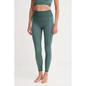 Hummel jambiere de yoga culoarea verde, cu imprimeu, 230429 imagine