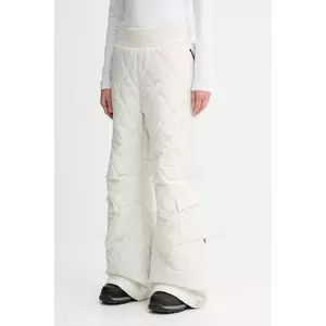 BOSS pantaloni culoarea bej, lat, high waist, 50544382 imagine