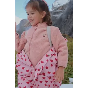 Konges Sløjd geacă copii THERMY FLEECE JACKET GRS culoarea roz, KS103548 imagine