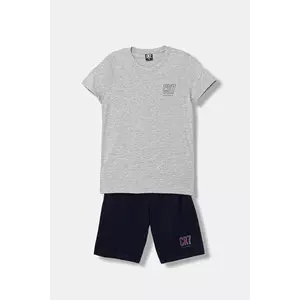 CR7 Cristiano Ronaldo pijama copii culoarea gri, cu imprimeu, 8770 imagine