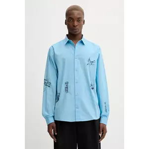 Desigual cămașă din bumbac LUCCA cu guler clasic, regular, 25WMCW32 imagine