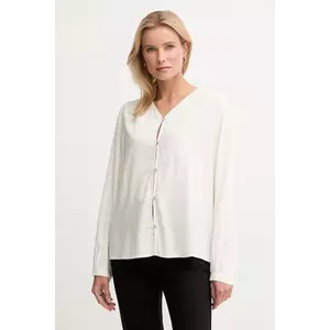 United Colors of Benetton cămașă culoarea bej, regular, 570QDQ0CH imagine