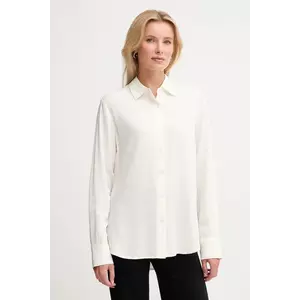 United Colors of Benetton cămașă culoarea bej, cu guler clasic, regular, 570QDQ0AL imagine