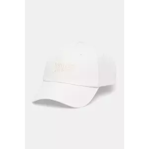 Tommy Jeans șapcă de baseball din bumbac culoarea alb, AW0AW17815 imagine
