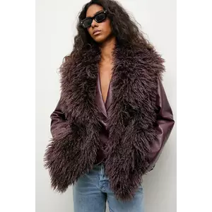 Answear.LAB vesta culoarea maro, de tranzitie imagine