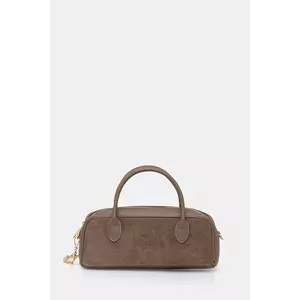 Answear.LAB geanta de mana din piele intoarsa culoarea bej imagine