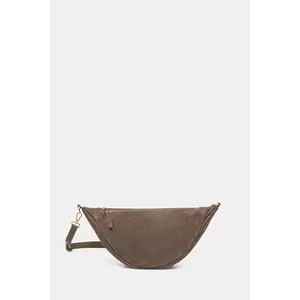 Answear Lab geanta de mana din piele intoarsa culoarea maro imagine