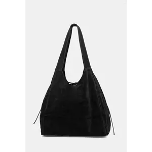 Answear.LAB geanta de mana din piele intoarsa culoarea negru imagine