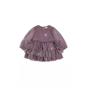 Konges Sløjd rochie fete FAY DRESS GRS culoarea violet, mini, evazați, KS103807 imagine
