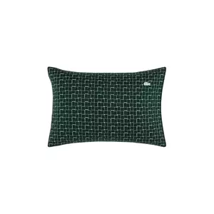 Lacoste față de pernă din bumbac L BLOCK Vert 50 x 75 cm culoarea verde imagine