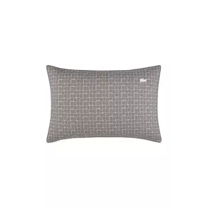 Lacoste față de pernă din bumbac L BLOCK Greige 50 x 75 cm culoarea gri imagine
