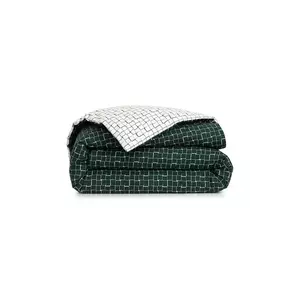 Lacoste husă pilotă de bumbac L BLOCK Vert 140 x 200 cm culoarea verde imagine