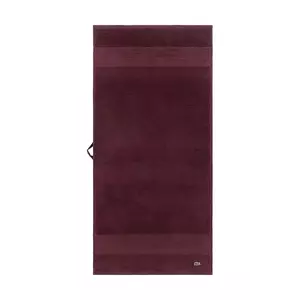 Lacoste prosop mediu din bumbac L LECROCO Bordeaux 50 x 100 cm culoarea bordo imagine