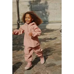 Konges Sløjd compleu copii PLAINY RAIN SET culoarea roz, KS103525 imagine