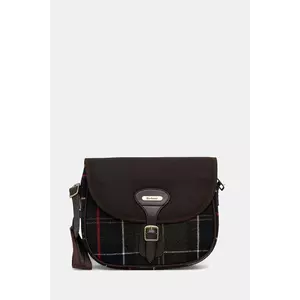 Barbour geantă de mână cu lână culoarea verde, LBA0479 imagine