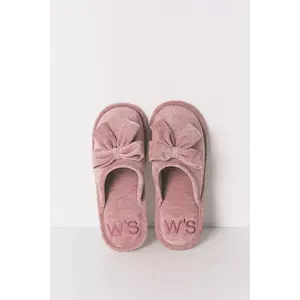 women'secret papuci de casă DAILY ROSE culoarea roz, 4992544 imagine