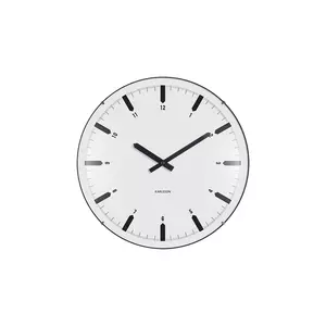 Karlsson ceas de perete Realista 40, 5 x 21, 5 x 8, 5 cm culoarea alb imagine