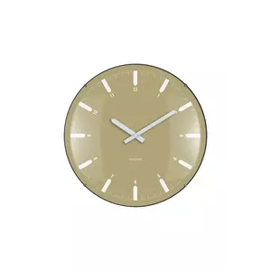 Karlsson ceas de perete Realista 35 x 4, 5 cm culoarea verde imagine