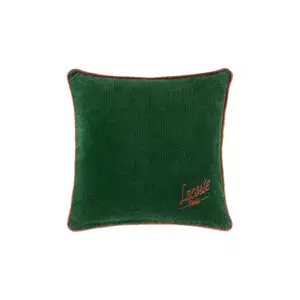 Lacoste față de pernă din bumbac L VELVET Vert 45 x 45 cm culoarea verde imagine