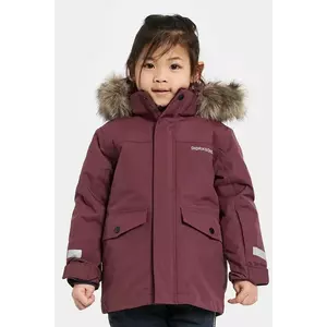 Didriksons geacă copii BJÄRVEN KIDS PARKA 4 culoarea bordo, 505991 imagine