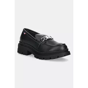 U.S. Polo Assn. mocasini ALICYA007 culoarea negru, cu toc plat, ALICYA007W/EY1 imagine