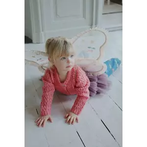 Konges Sløjd cardigan de lână pentru copii ISA CARDIGAN culoarea portocaliu, light, KS103829 imagine