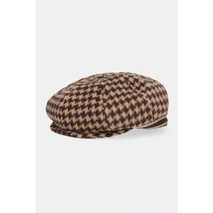 Kangol bască BLOCK ZIG culoarea maro, K5472.BR204 imagine