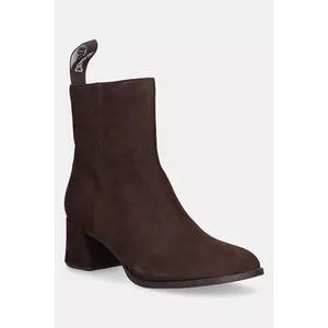 Camper botine din nubuc Kora culoarea maro, cu toc drept, K400798-002 imagine