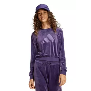 adidas bluză copii culoarea violet, uni, JW2437 imagine