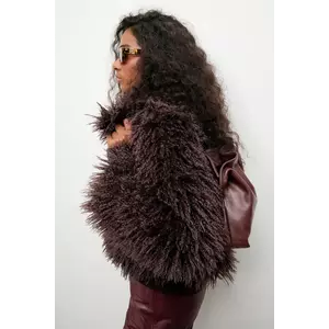 Answear.LAB geaca culoarea maro, de tranzitie imagine