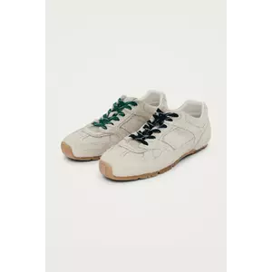 Alohas sneakers din piele întoarsă S100991-02 culoarea bej, S100991-02 imagine