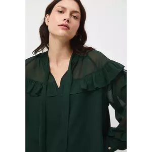 Medicine bluza culoarea verde, neted imagine