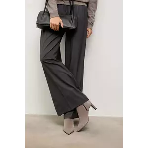 Answear.LAB cizme din piele intoarsa culoarea gri, cu toc drept imagine