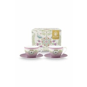 Pip Studio set de cești și farfurioare Lily 280 ml 2-pack imagine