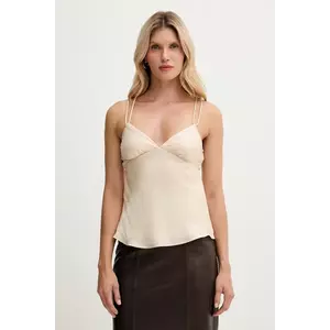 Hoss Intropia bluză culoarea bej, uni, 5879139 imagine