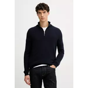 Joop! pulover din amestec de lână culoarea bleumarin, light, cu turtleneck, 30048172 imagine