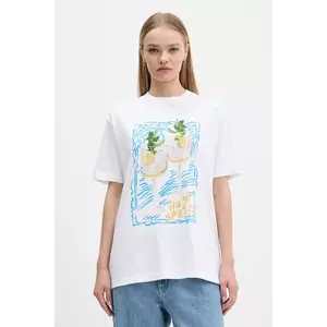 Abercrombie & Fitch tricou din bumbac culoarea alb, KI157-5396-100 imagine