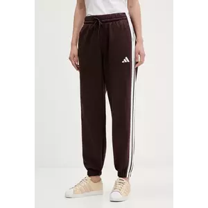 adidas pantaloni de trening Essentials culoarea maro, JY3069 imagine