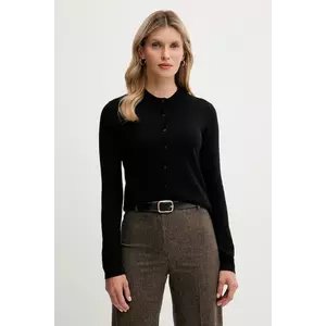 United Colors of Benetton cardigan din amestec de lână culoarea negru, light, 102HD502B imagine